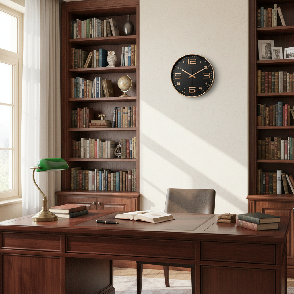 Färgglad Väggklocka Barn | Designad Rund Klocka 30cm