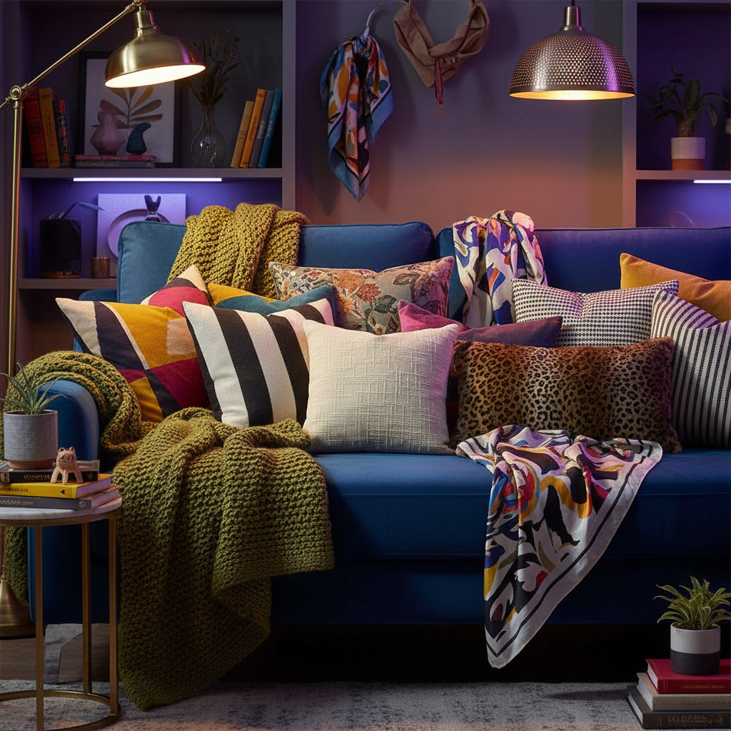 Chenille Kuddfodral 50x50 | Dekorativt Hemtextil