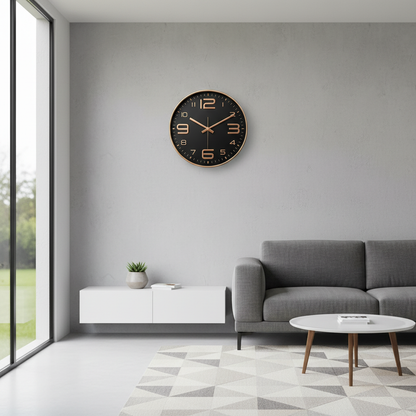 Färgglad Väggklocka Barn | Designad Rund Klocka 30cm